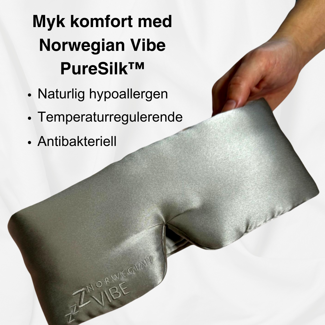 Norwegian Vibe Sovemaske PureSilk™ | 100% Mulberry Silke