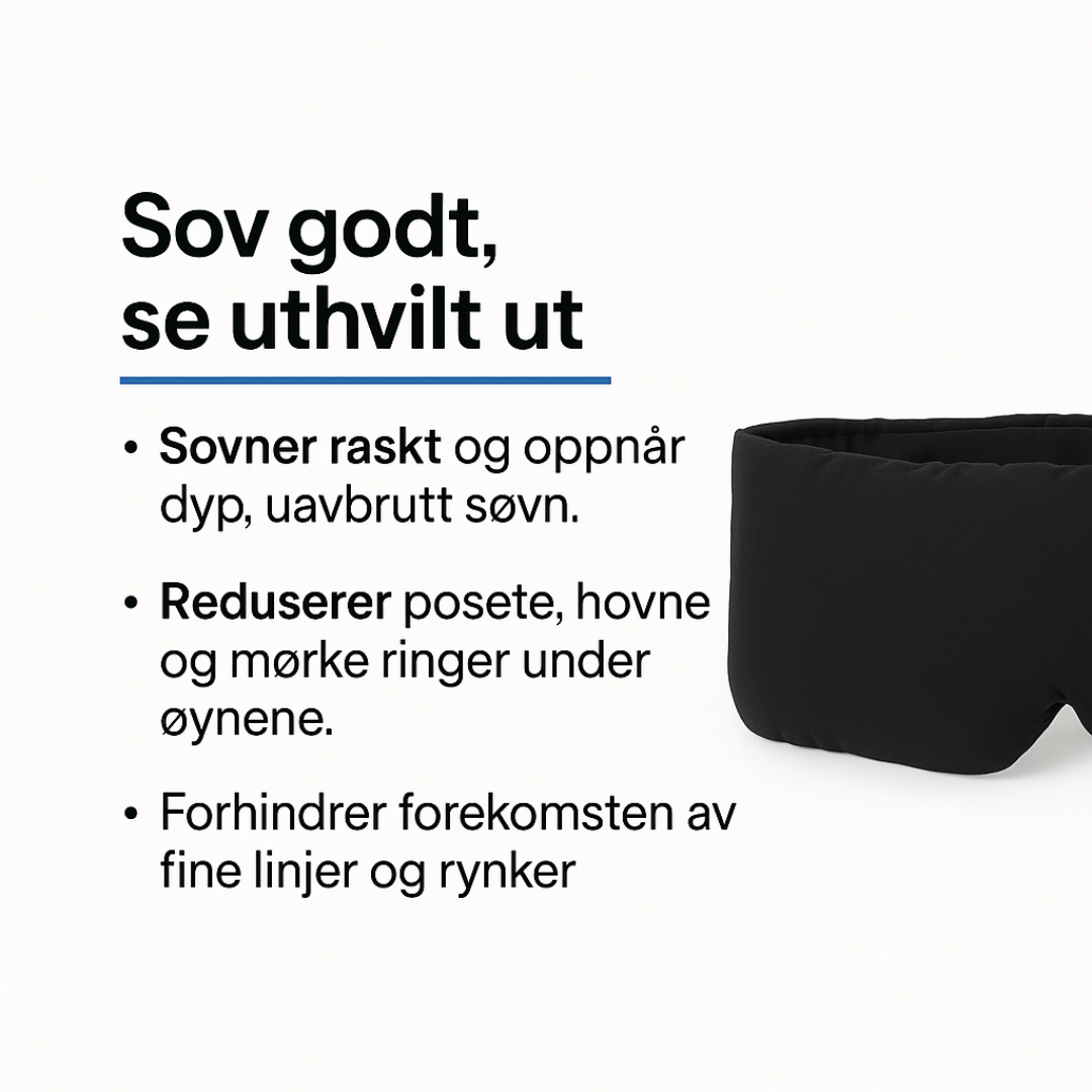 Norwegian Vibe Sovemaske PureSilk™ | 100% Mulberry Silke