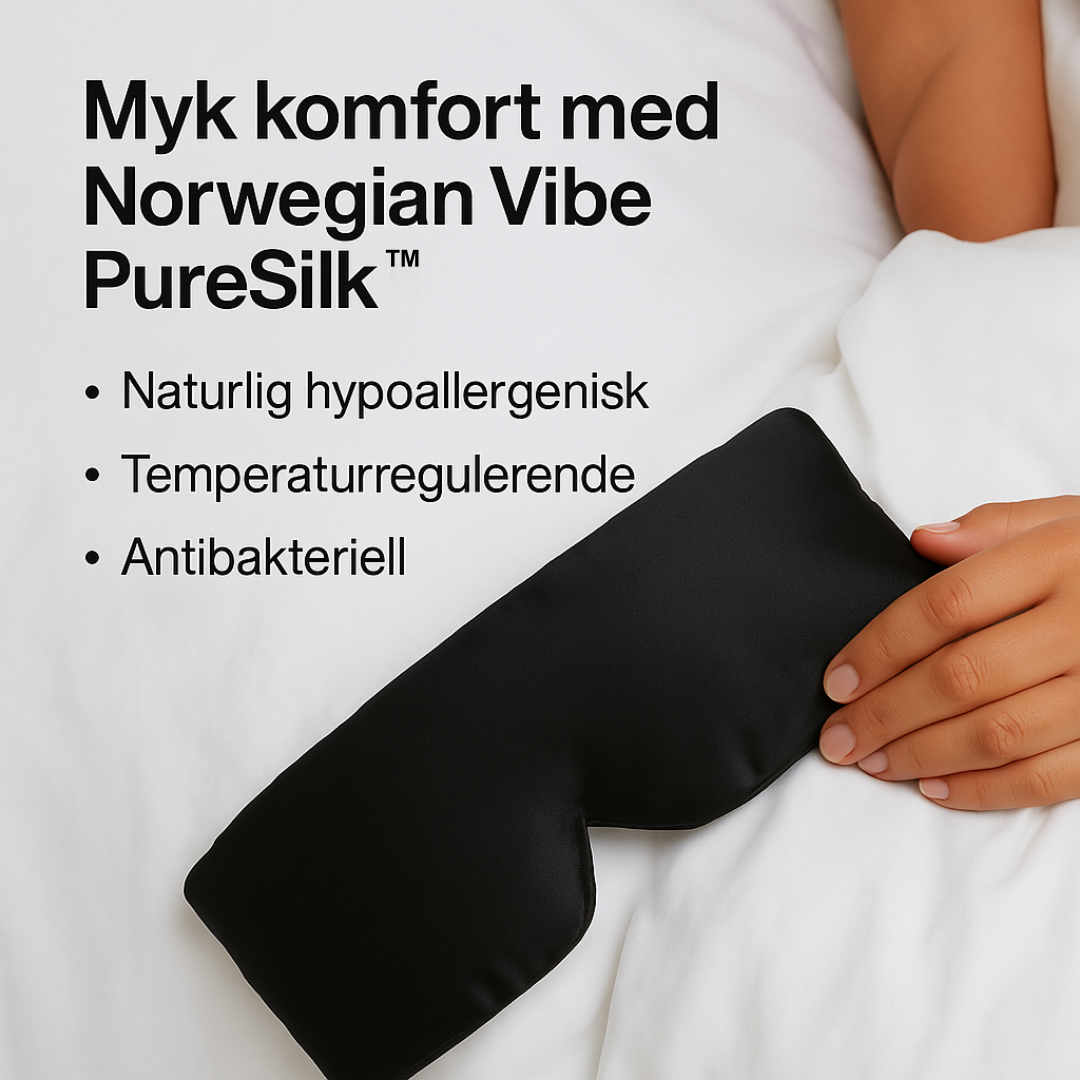 Norwegian Vibe Sovemaske PureSilk™ | 100% Mulberry Silke