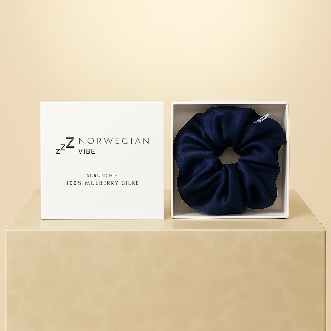 Silkescrunchie i 100 % mulberry silke