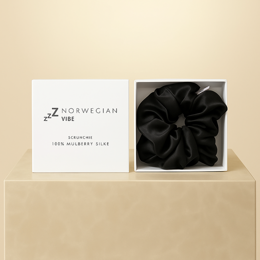 silkescrunchie i 100 % mulberry silke