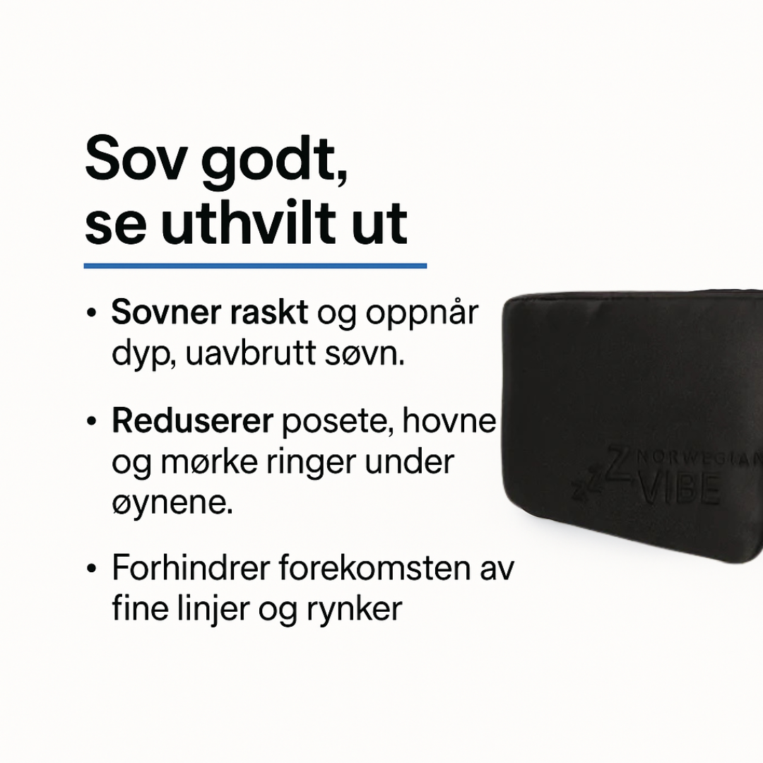 Sovemaske midnattsvart - 100 % mulberry silke - 100 % lystett
