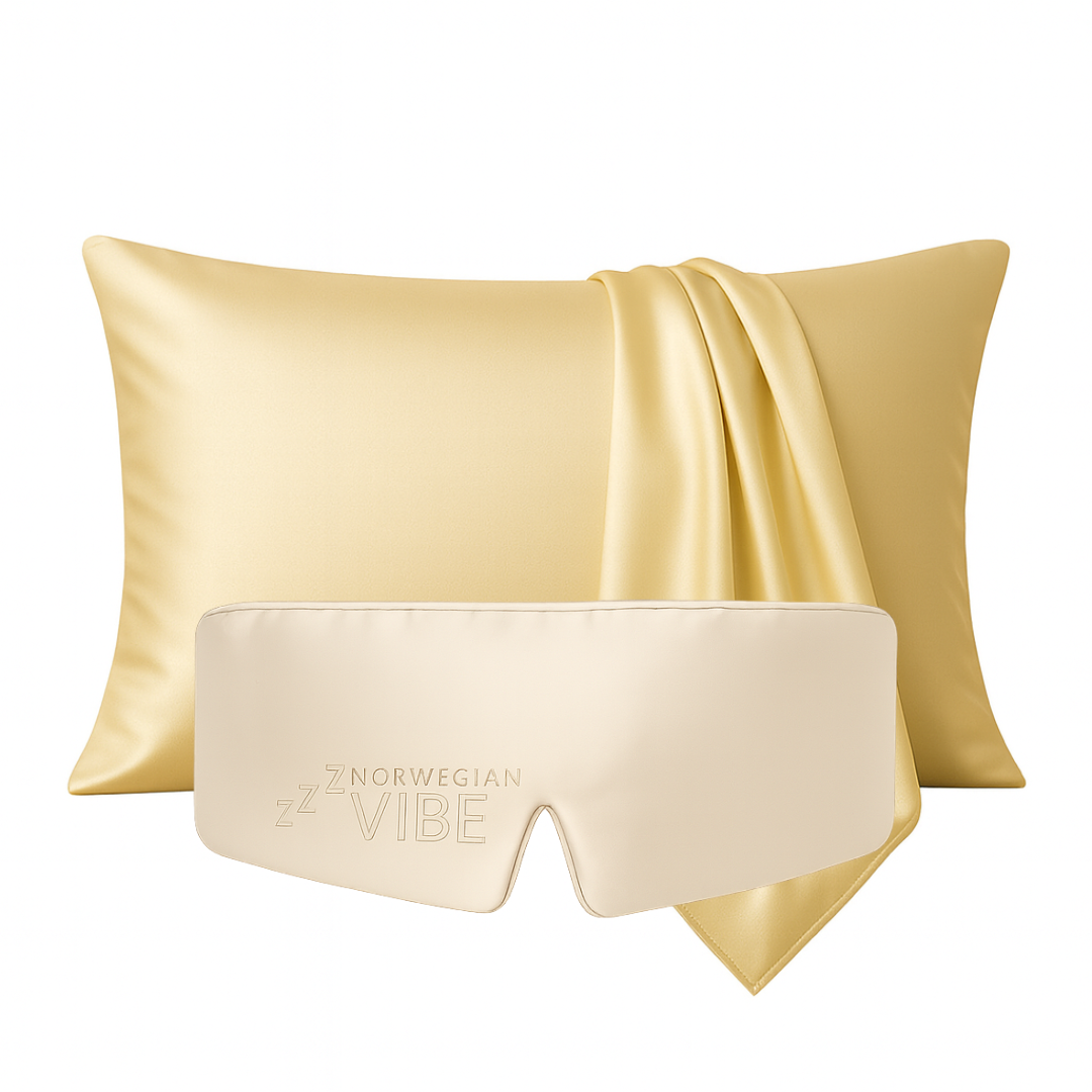 Sovemaske_og_putetrekk_dusty_gold